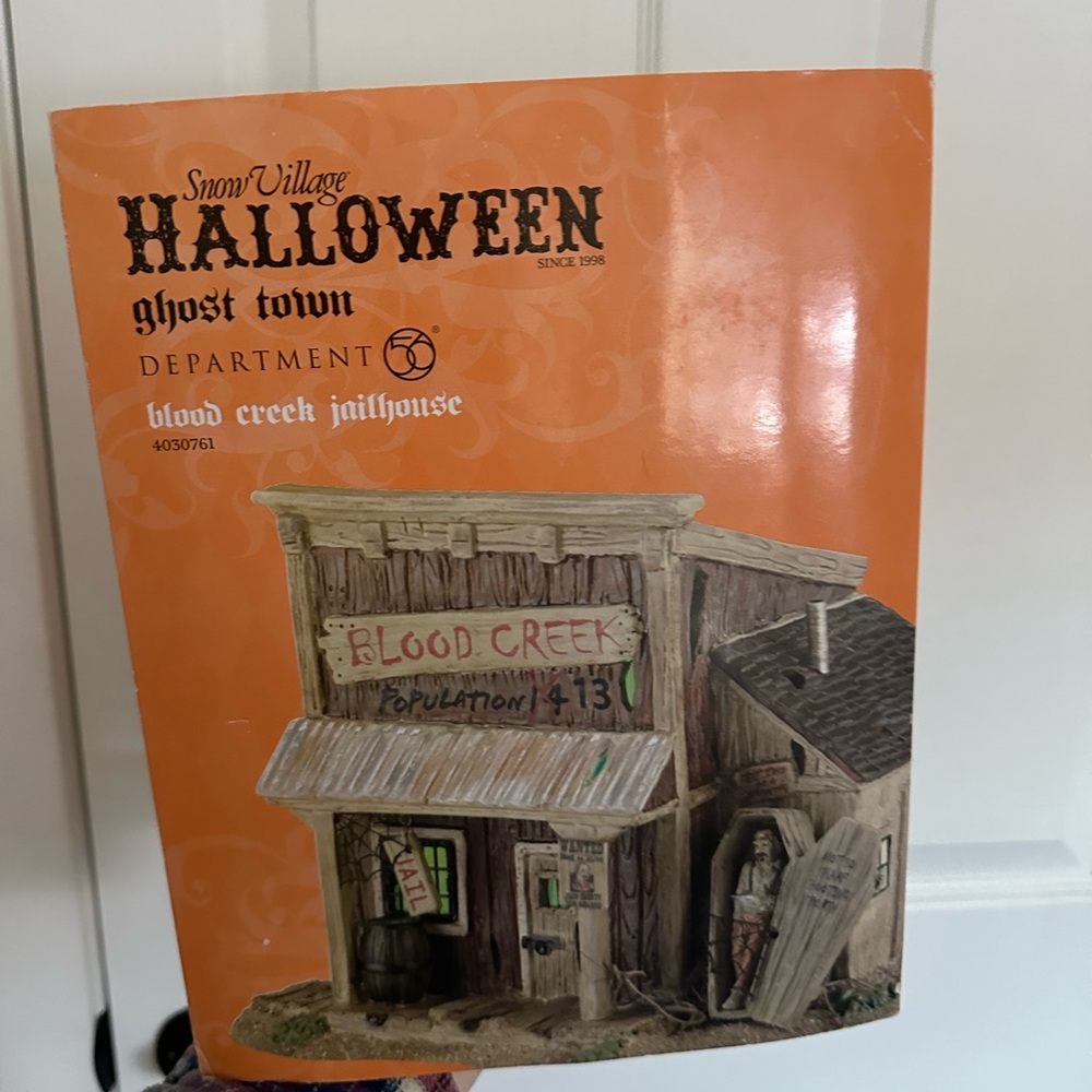Department 56 Snow Village Halloween Ghost Town Jailhouse